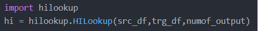 hilookup import library